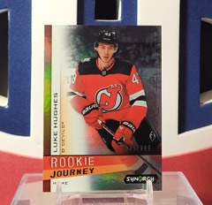 Luke Hughes 2023-24 - Rookie Journey home /999 Synergy Upper Deck